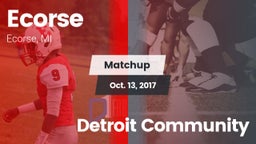 Matchup: Ecorse vs. Detroit Community 2017
