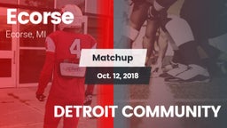 Matchup: Ecorse vs. DETROIT COMMUNITY 2018
