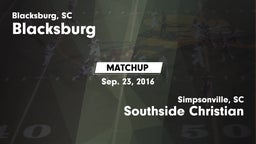 Matchup: Blacksburg vs. Southside Christian  2016