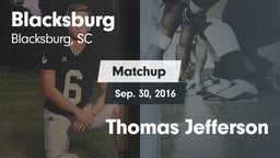Matchup: Blacksburg vs. Thomas Jefferson 2016