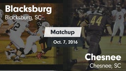 Matchup: Blacksburg vs. Chesnee  2016
