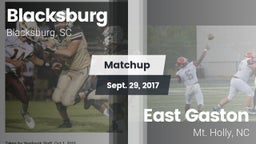 Matchup: Blacksburg vs. East Gaston  2017