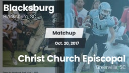 Matchup: Blacksburg vs. Christ Church Episcopal  2017