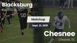 Matchup: Blacksburg vs. Chesnee  2018