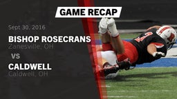 Recap: Bishop Rosecrans  vs. Caldwell  2016