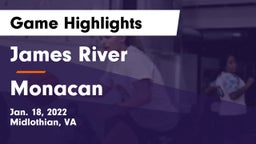 James River  vs Monacan  Game Highlights - Jan. 18, 2022