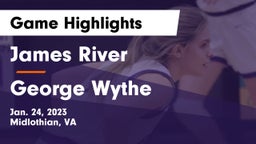 James River  vs George Wythe  Game Highlights - Jan. 24, 2023