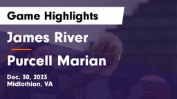 James River  vs Purcell Marian  Game Highlights - Dec. 30, 2023