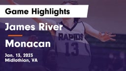 James River  vs Monacan  Game Highlights - Jan. 13, 2023