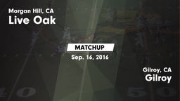Matchup: Live Oak vs. Gilroy  2016