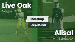 Matchup: Live Oak vs. Alisal  2018