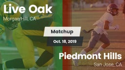 Matchup: Live Oak vs. Piedmont Hills  2019