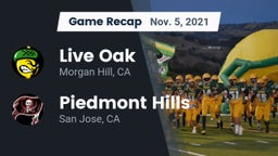 Recap: Live Oak  vs. Piedmont Hills  2021