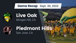 Recap: Live Oak  vs. Piedmont Hills  2022