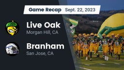 Recap: Live Oak  vs. Branham  2023