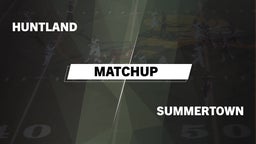 Matchup: Huntland vs. Summertown  2016