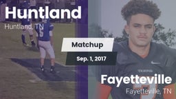 Matchup: Huntland vs. Fayetteville  2017