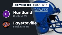 Recap: Huntland  vs. Fayetteville  2017
