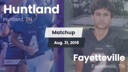 Matchup: Huntland vs. Fayetteville  2018