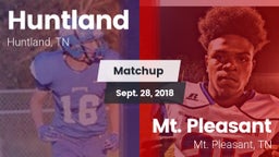 Matchup: Huntland vs. Mt. Pleasant  2018