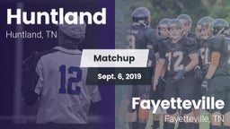 Matchup: Huntland vs. Fayetteville  2019