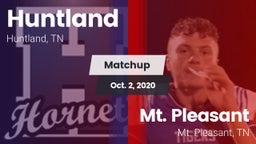 Matchup: Huntland vs. Mt. Pleasant  2020
