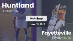 Matchup: Huntland vs. Fayetteville  2020