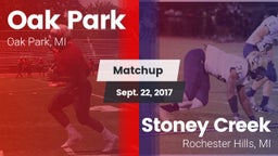 Matchup: Oak Park vs. Stoney Creek  2017