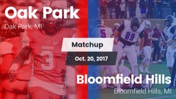 Matchup: Oak Park vs. Bloomfield Hills  2017