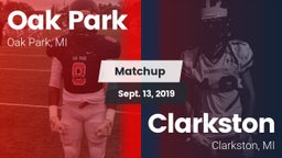 Matchup: Oak Park vs. Clarkston  2019