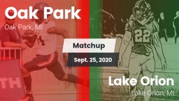 Matchup: Oak Park vs. Lake Orion  2020