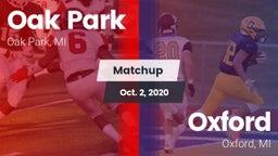 Matchup: Oak Park vs. Oxford  2020