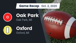 Recap: Oak Park  vs. Oxford  2020