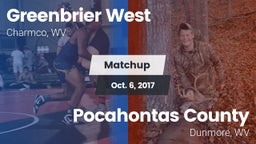 Matchup: Greenbrier West vs. Pocahontas County  2017