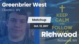 Matchup: Greenbrier West vs. Richwood  2017