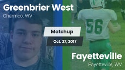 Matchup: Greenbrier West vs. Fayetteville  2017