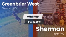 Matchup: Greenbrier West vs. Sherman  2019