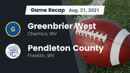 Recap: Greenbrier West  vs. Pendleton County  2021