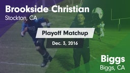 Matchup: Brookside Christian vs. Biggs  2016