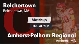 Matchup: Belchertown vs. Amherst-Pelham Regional  2016