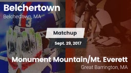 Matchup: Belchertown vs. Monument Mountain/Mt. Everett  2017