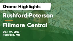 Rushford-Peterson  vs Fillmore Central  Game Highlights - Dec. 27, 2023