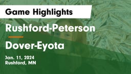 Rushford-Peterson  vs Dover-Eyota  Game Highlights - Jan. 11, 2024