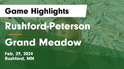 Rushford-Peterson  vs Grand Meadow  Game Highlights - Feb. 29, 2024