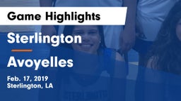 Sterlington  vs Avoyelles  Game Highlights - Feb. 17, 2019