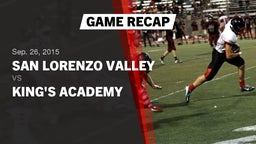 Recap: San Lorenzo Valley  vs. King's Academy  2015