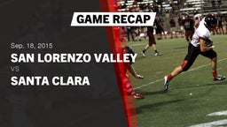 Recap: San Lorenzo Valley  vs. Santa Clara  2015