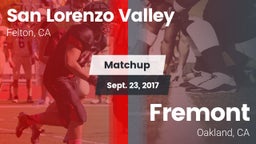 Matchup: San Lorenzo Valley vs. Fremont  2017