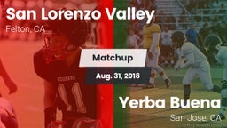 Matchup: San Lorenzo Valley vs. Yerba Buena  2018