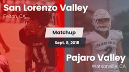 Matchup: San Lorenzo Valley vs. Pajaro Valley  2018